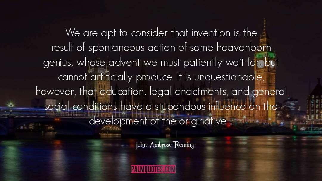 World Development quotes by John Ambrose Fleming