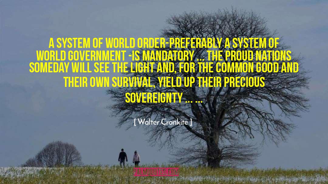 World Government quotes by Walter Cronkite