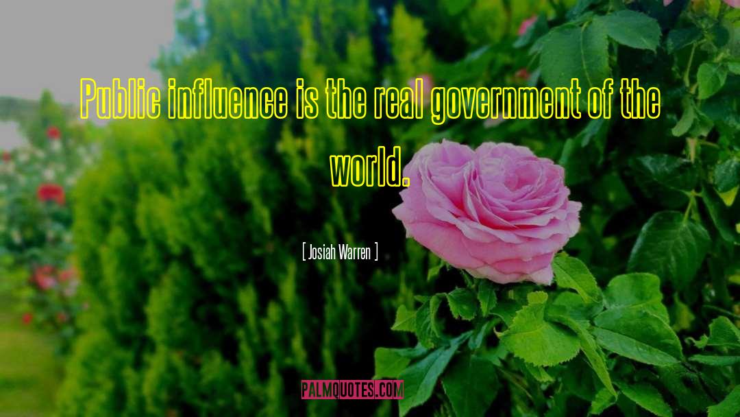 World Government quotes by Josiah Warren