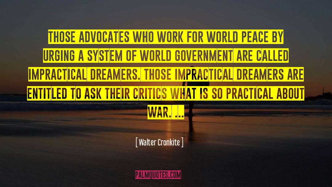 World Government quotes by Walter Cronkite