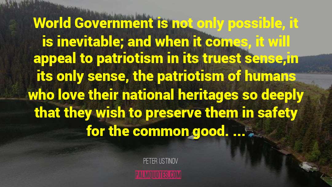World Government quotes by Peter Ustinov