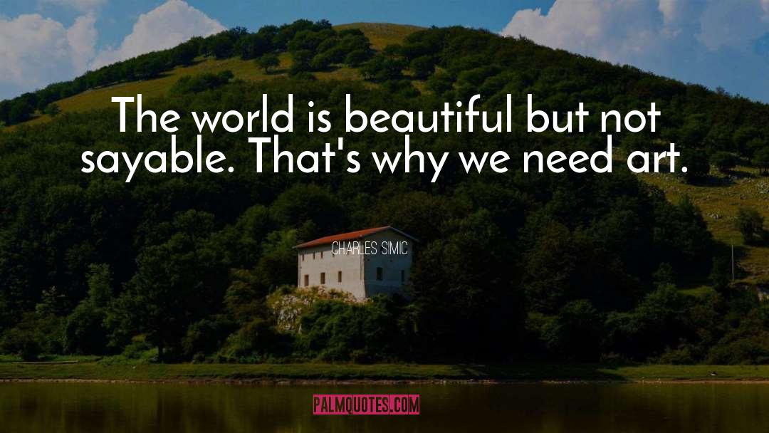World Is Beautiful quotes by Charles Simic