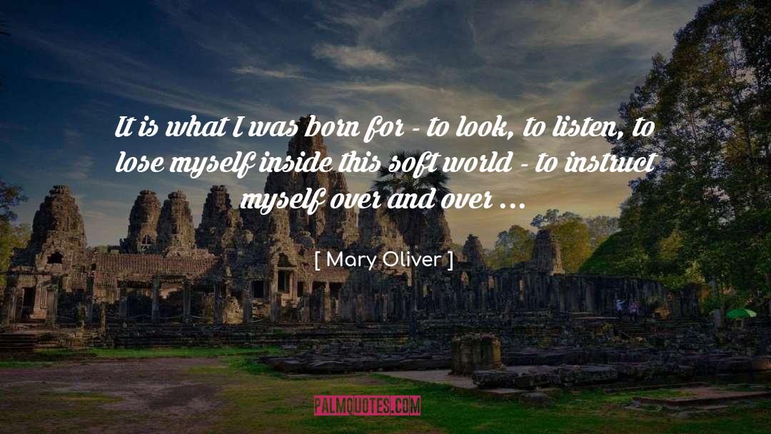 World Is Yours quotes by Mary Oliver