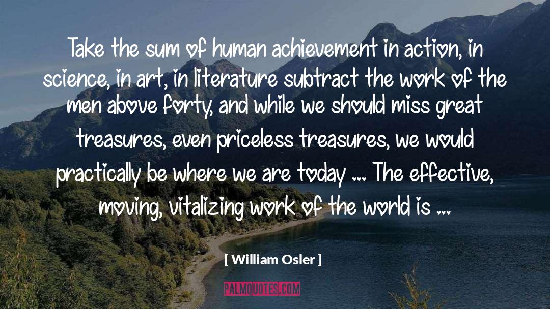 World Literature quotes by William Osler