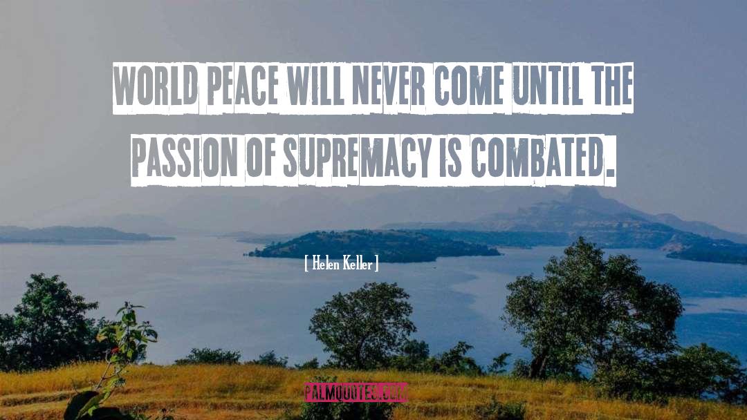 World Peace quotes by Helen Keller