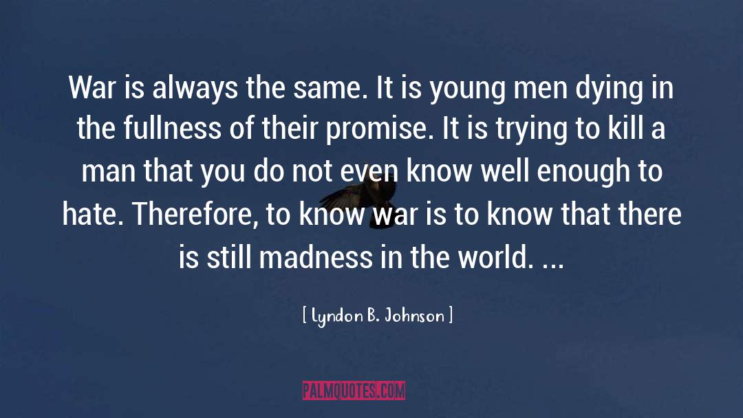 World Peace quotes by Lyndon B. Johnson