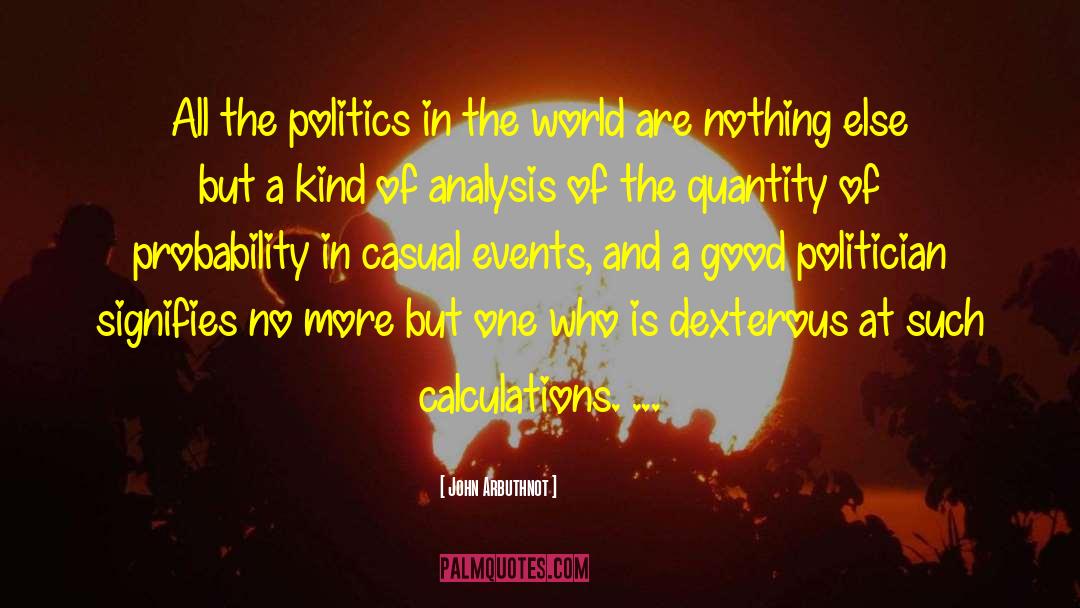World Politics quotes by John Arbuthnot