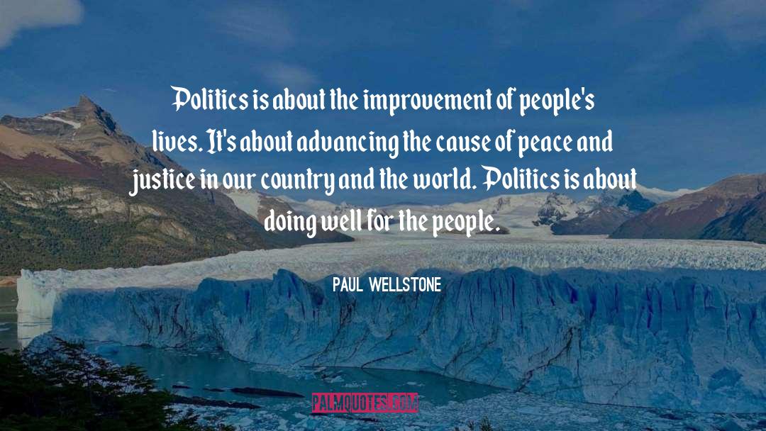 World Politics quotes by Paul Wellstone