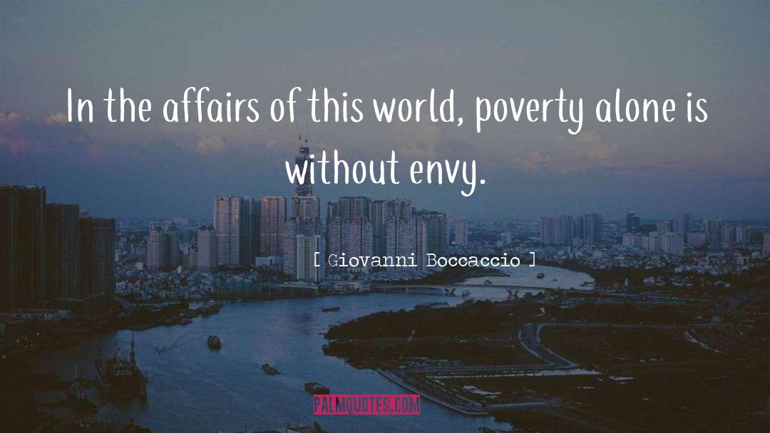 World Poverty quotes by Giovanni Boccaccio