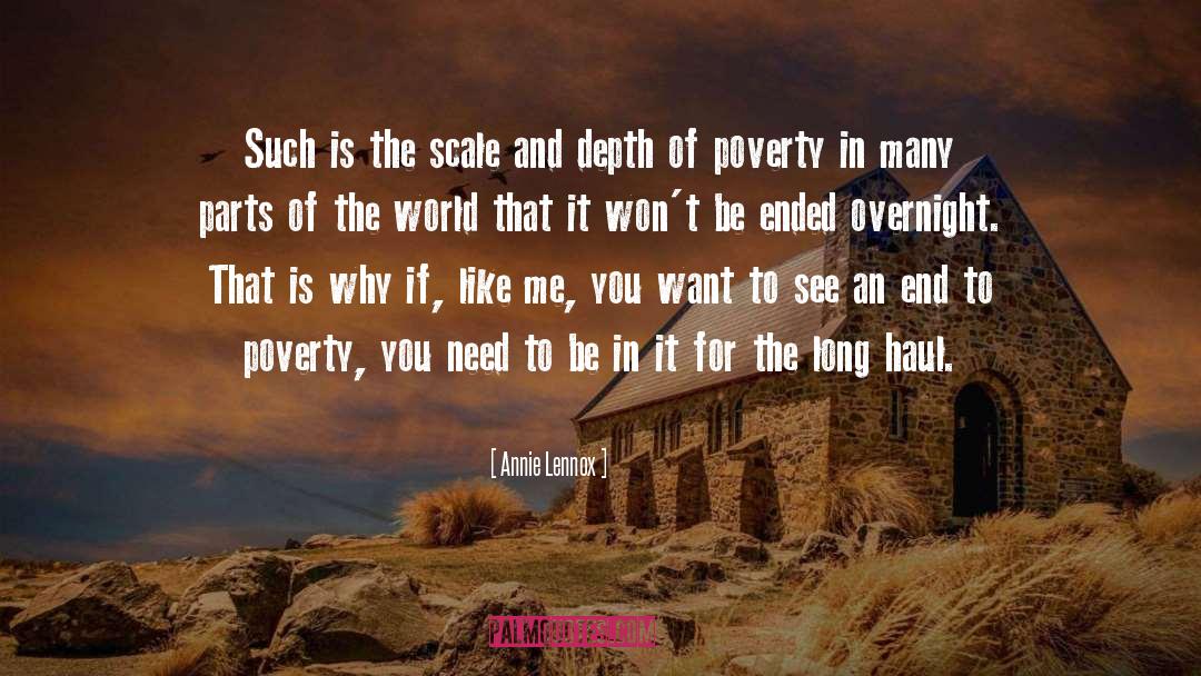 World Poverty quotes by Annie Lennox