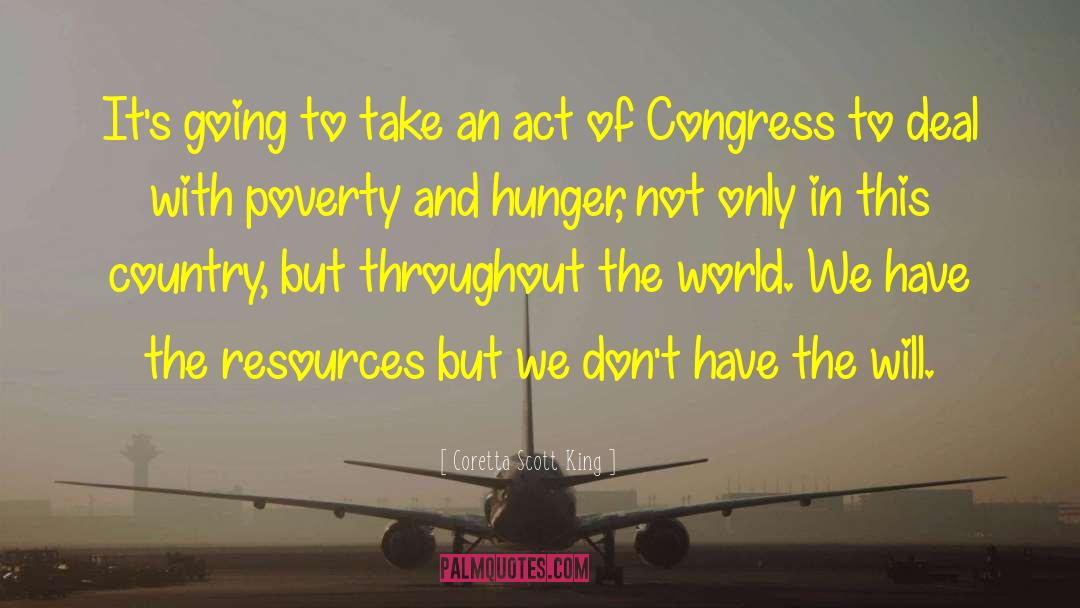 World Poverty quotes by Coretta Scott King