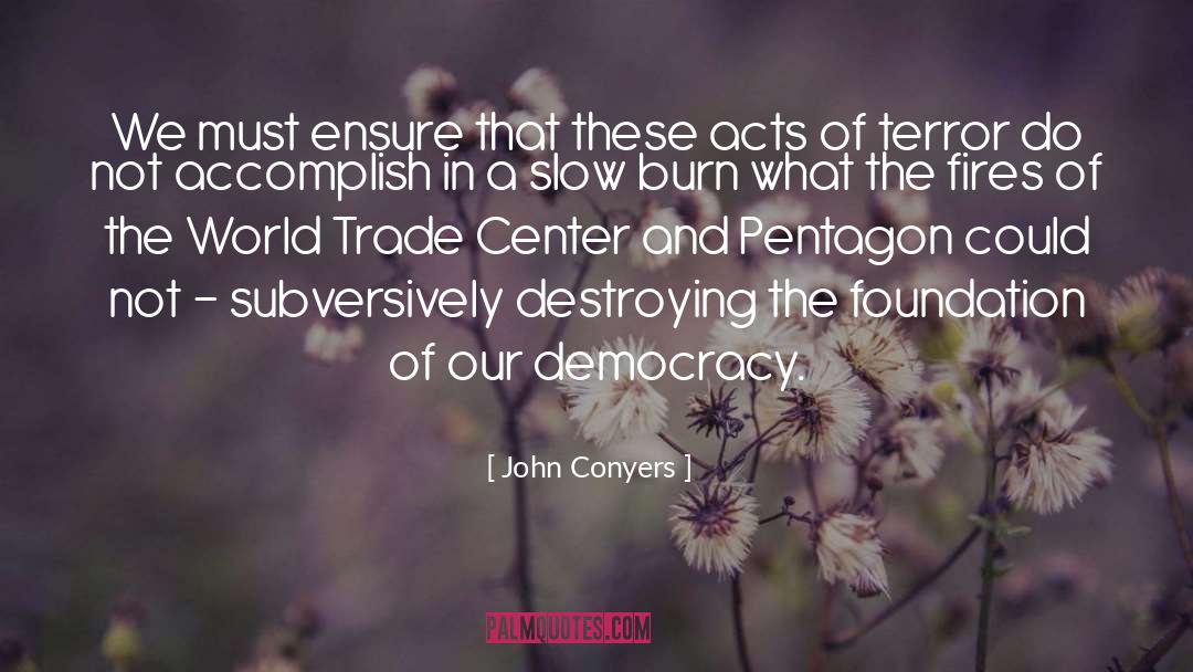 World Trade Center quotes by John Conyers