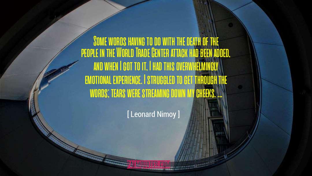 World Trade Center quotes by Leonard Nimoy