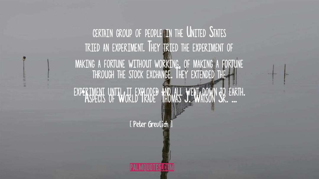 World Trade quotes by Peter Greulich