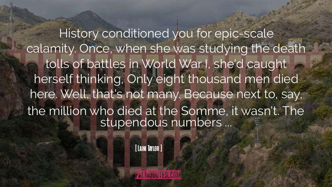 World War I quotes by Laini Taylor