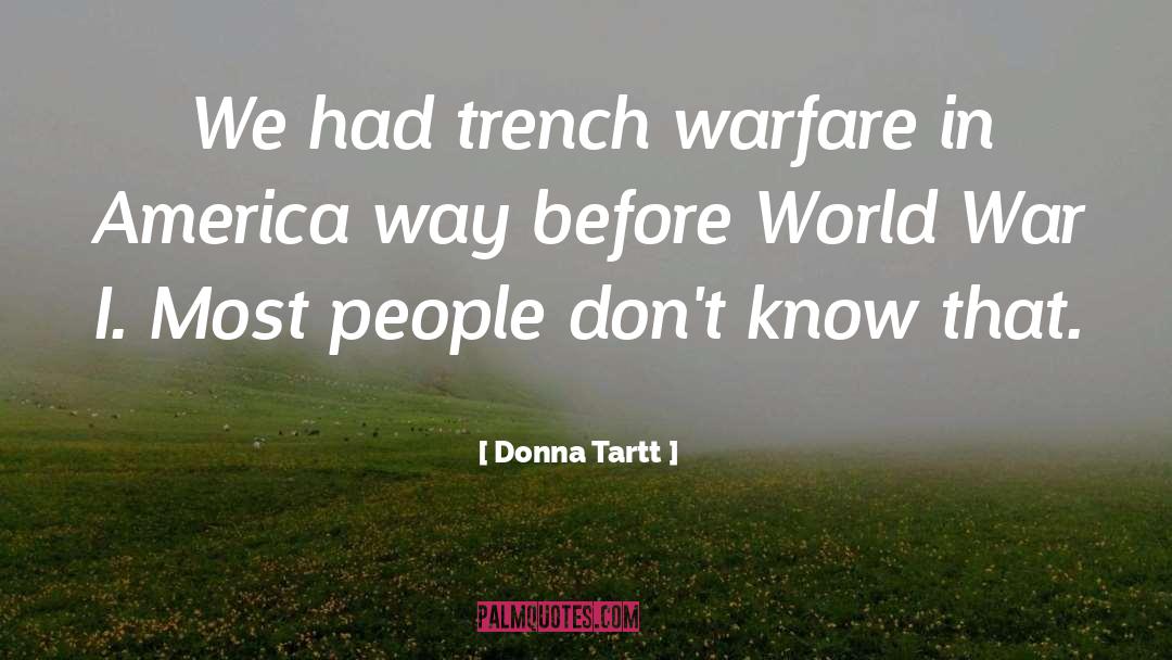 World War I quotes by Donna Tartt