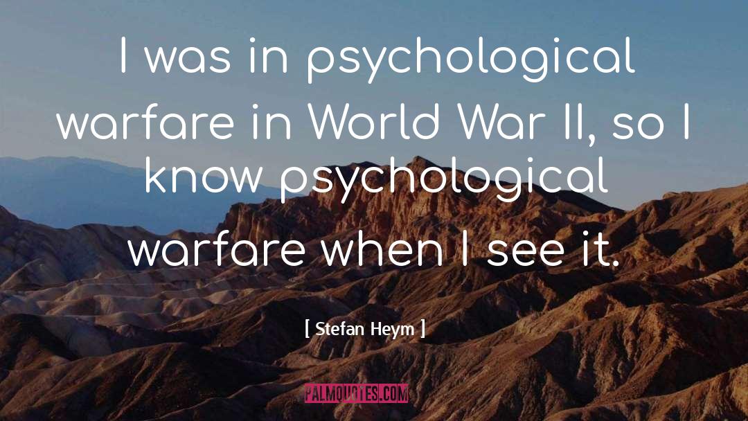 World War quotes by Stefan Heym