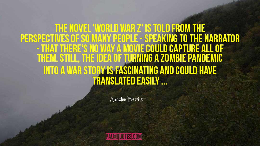 World War Z quotes by Annalee Newitz