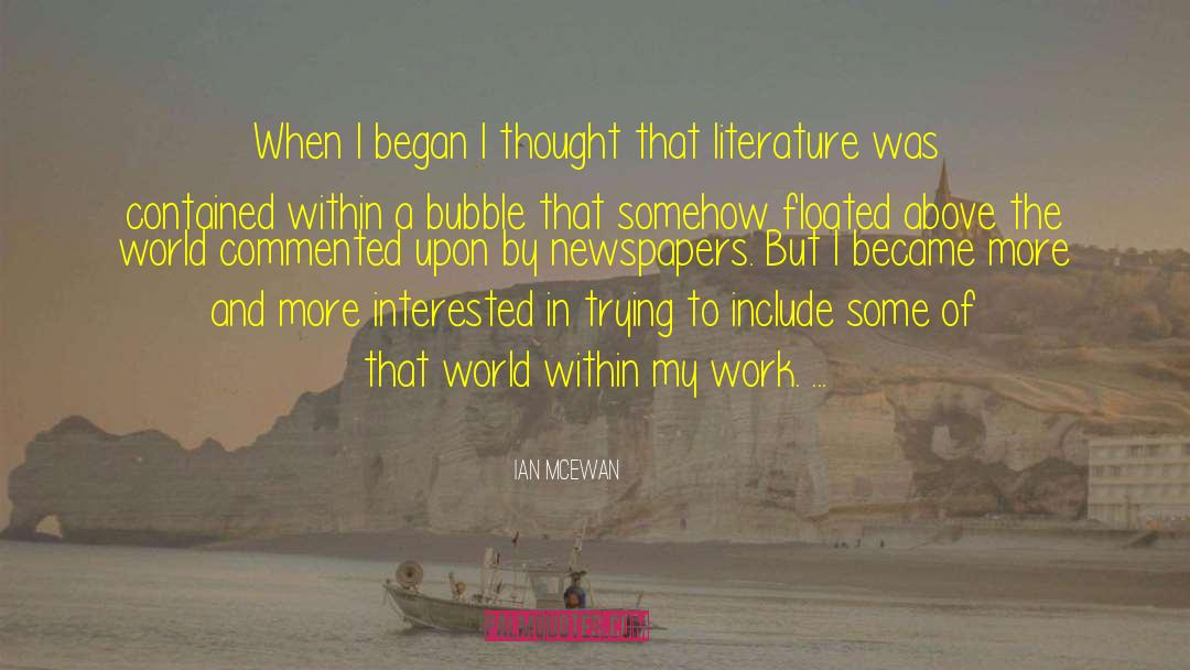 World Within quotes by Ian McEwan