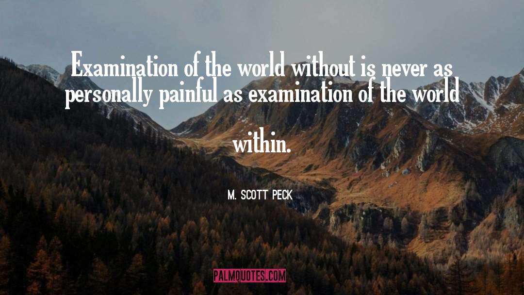 World Within quotes by M. Scott Peck