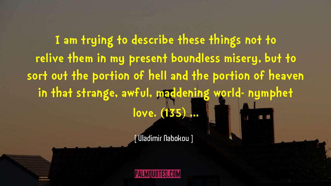 Worldly Misery quotes by Vladimir Nabokov