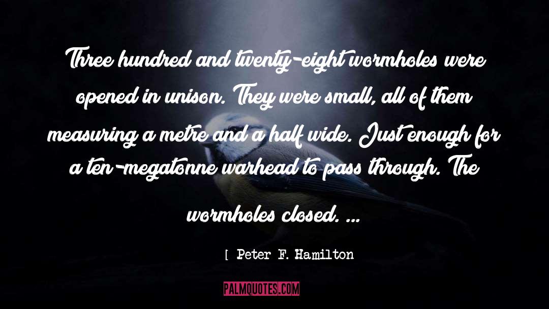 Wormholes quotes by Peter F. Hamilton