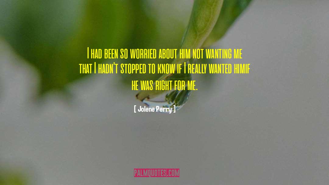 Worried About Pregnancy quotes by Jolene Perry