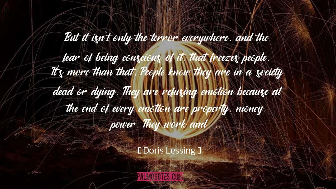 Worry Fear quotes by Doris Lessing