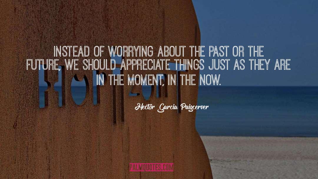 Worrying About The Past quotes by Hector Garcia Puigcerver