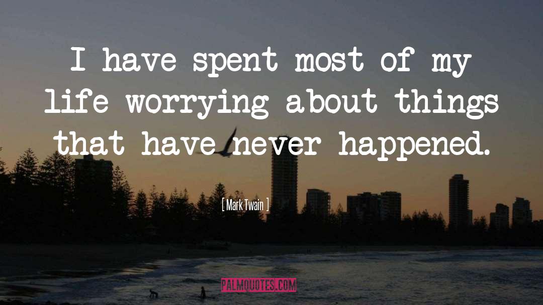 Worrying quotes by Mark Twain