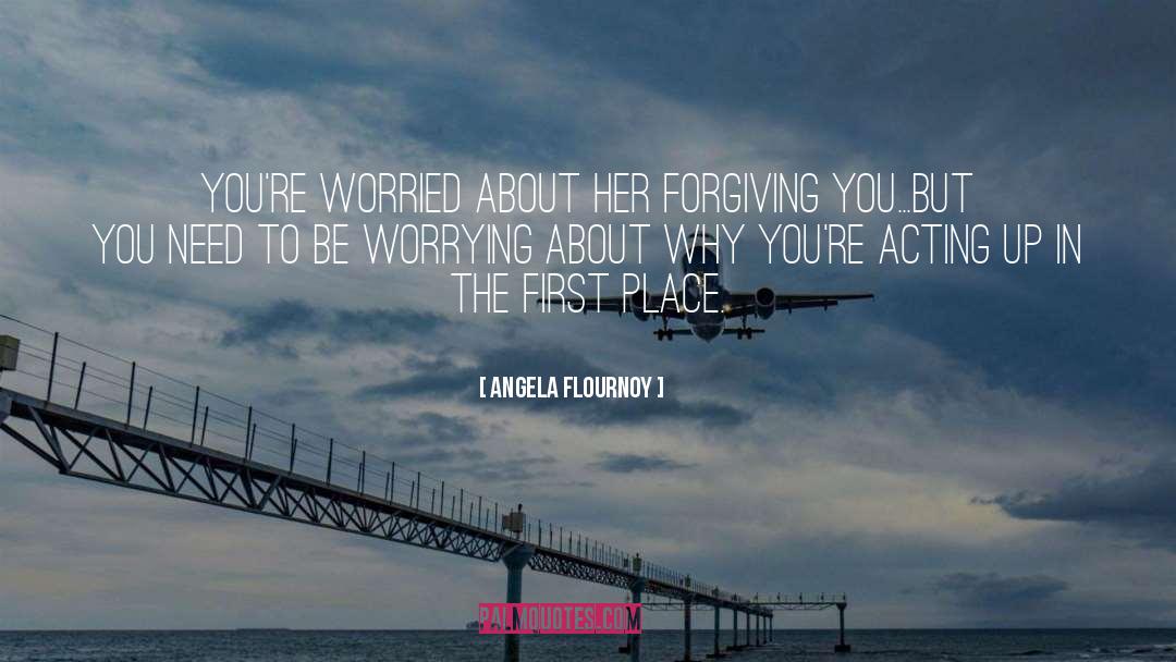 Worrying quotes by Angela Flournoy