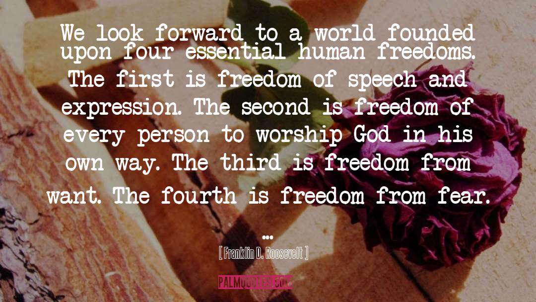 Worship God quotes by Franklin D. Roosevelt