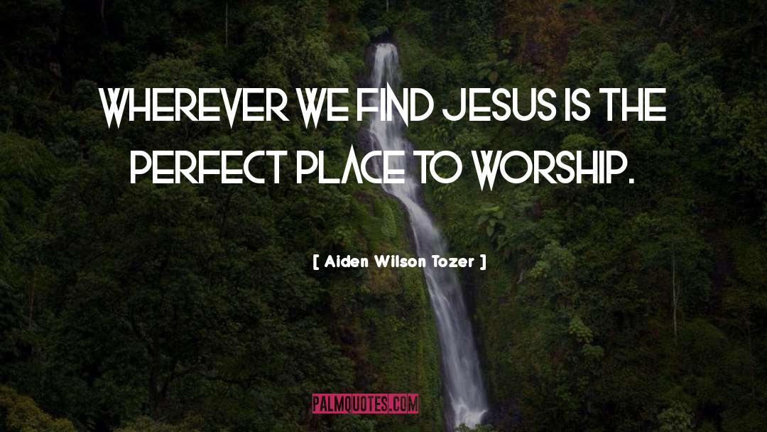 Worship Jesus quotes by Aiden Wilson Tozer