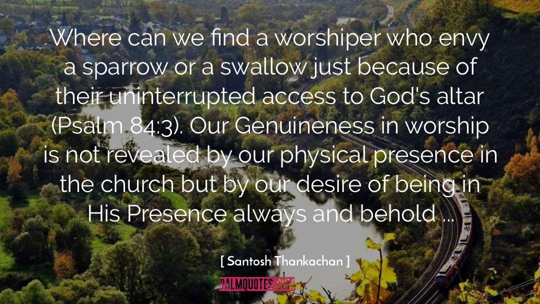 Worshiper quotes by Santosh Thankachan