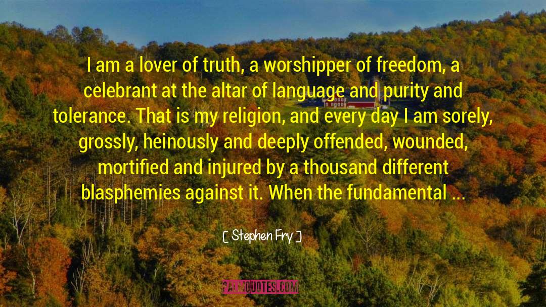 Worshipper quotes by Stephen Fry