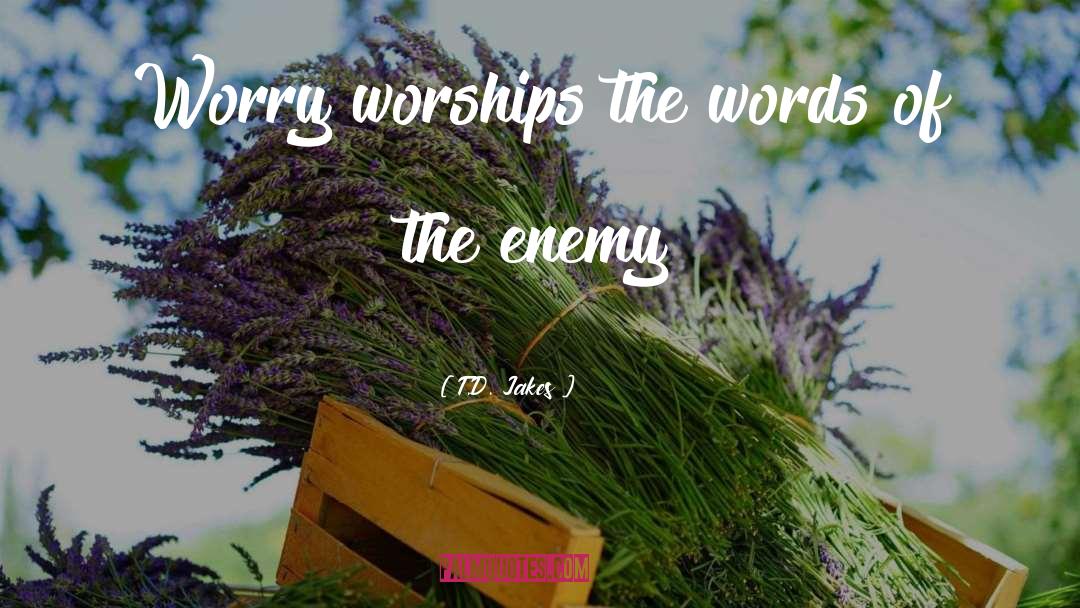 Worships quotes by T.D. Jakes