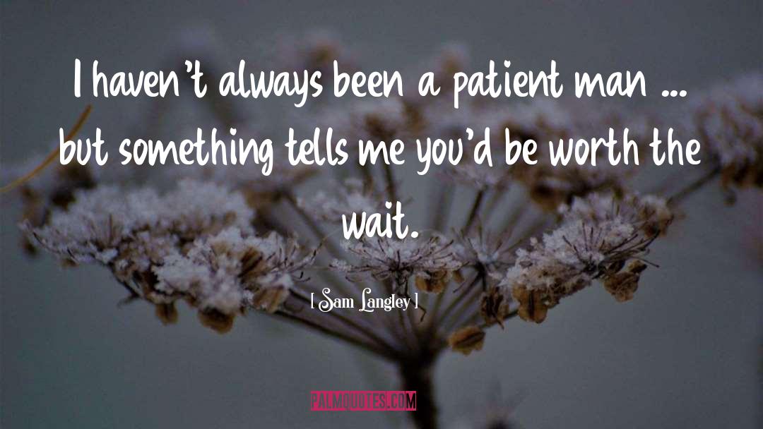 Worth The Wait quotes by Sam Langley