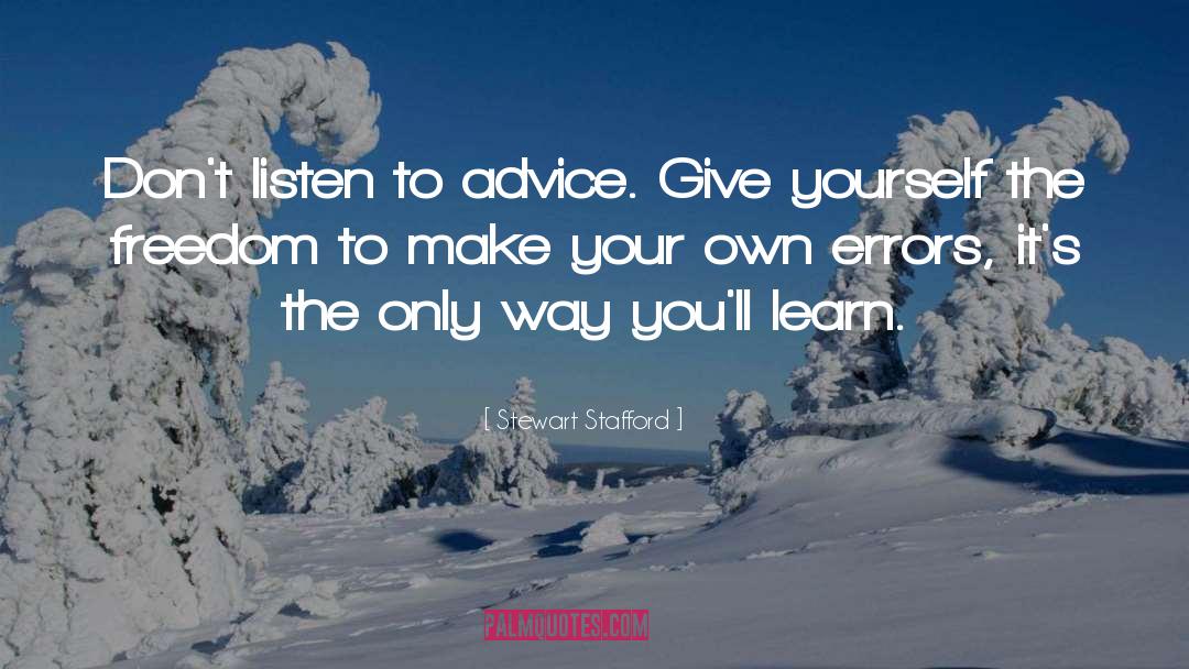 Worthless Advice quotes by Stewart Stafford