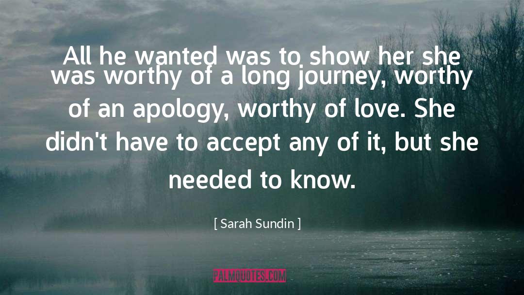 Worthy Of Love quotes by Sarah Sundin