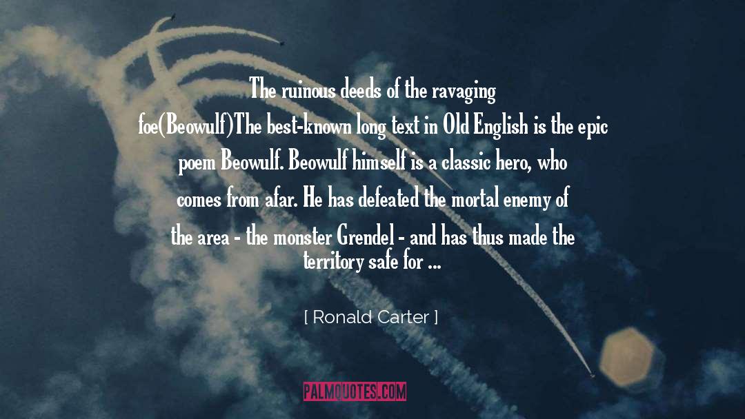 Would Be Literary Inspiration quotes by Ronald Carter