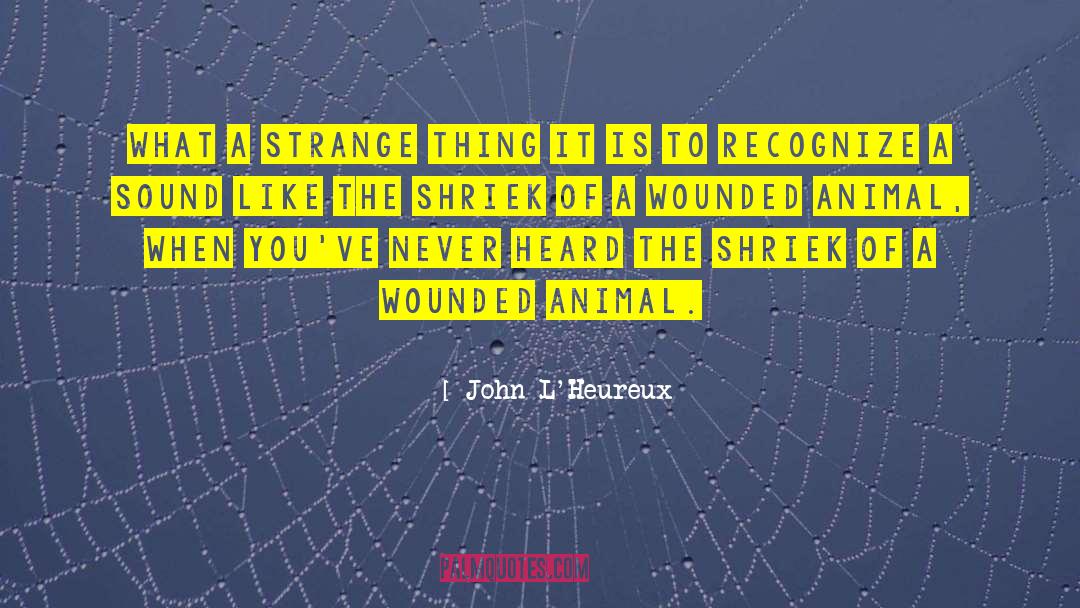 Wounded Animal quotes by John L'Heureux