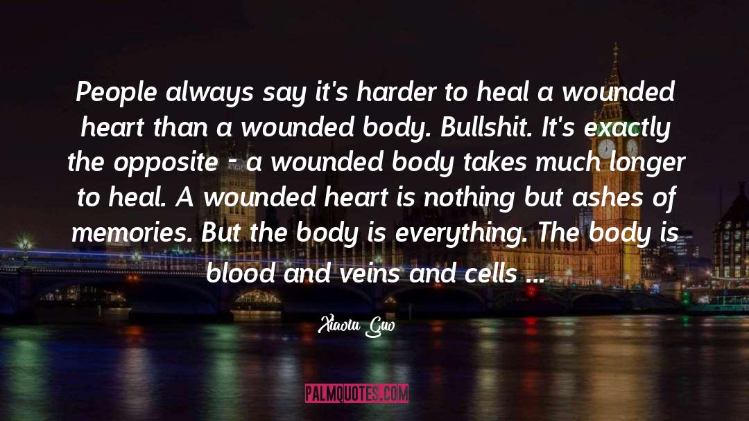 Wounded Heart quotes by Xiaolu Guo