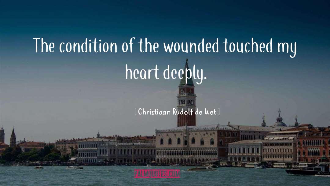 Wounded quotes by Christiaan Rudolf De Wet