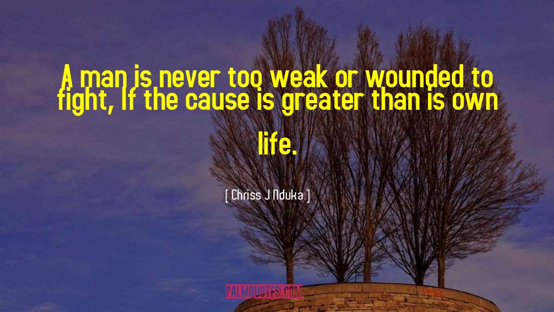 Wounded Veterans quotes by Chriss J Nduka