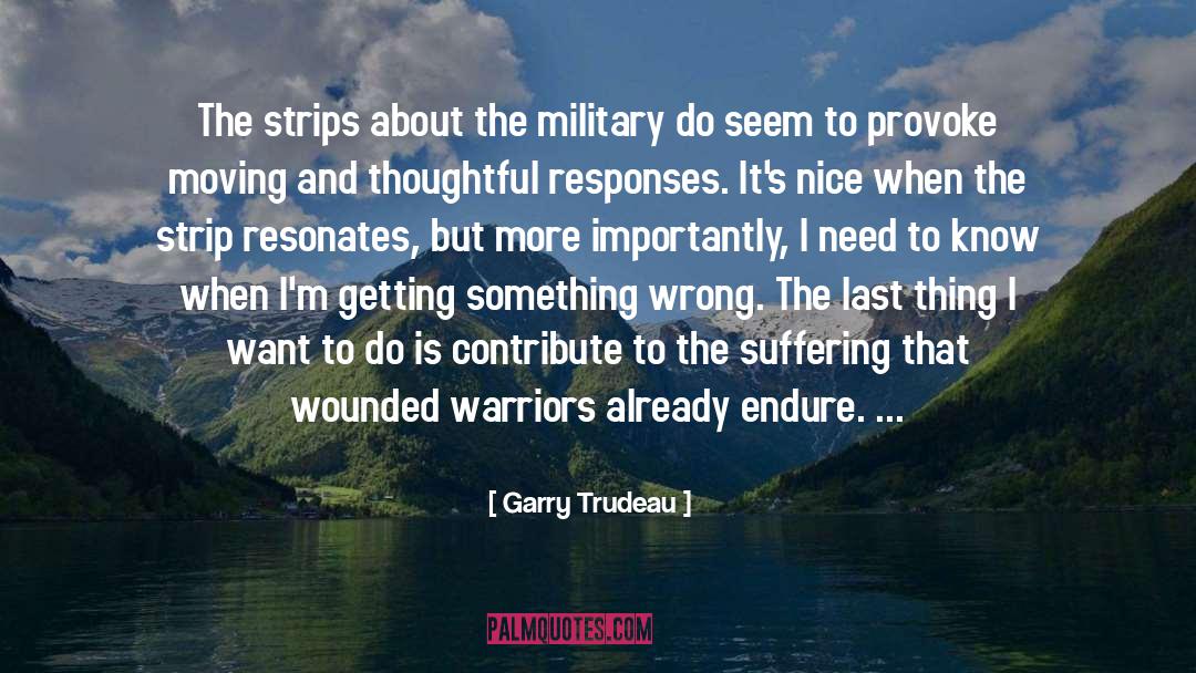 Wounded Warrior quotes by Garry Trudeau