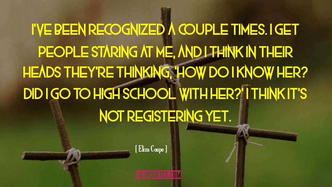 Wrestling In High School quotes by Eliza Coupe