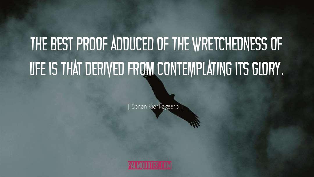 Wretchedness quotes by Soren Kierkegaard