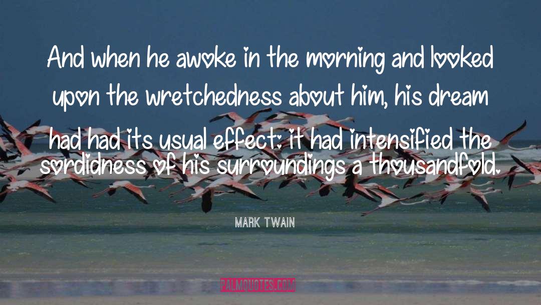 Wretchedness quotes by Mark Twain