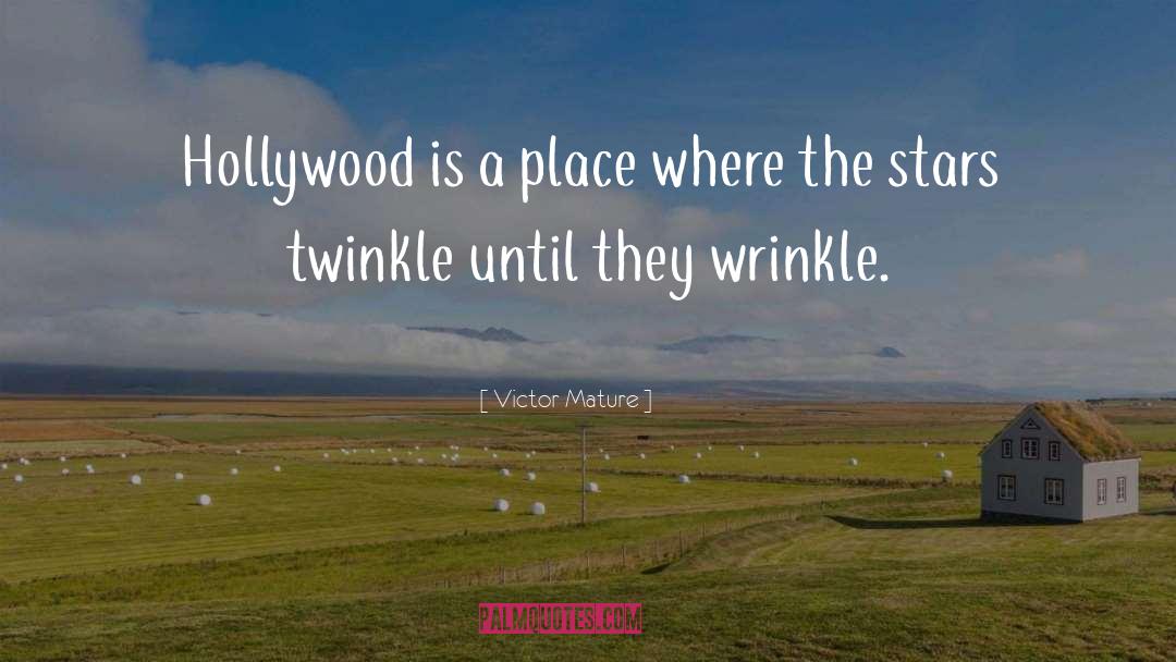 Wrinkle quotes by Victor Mature