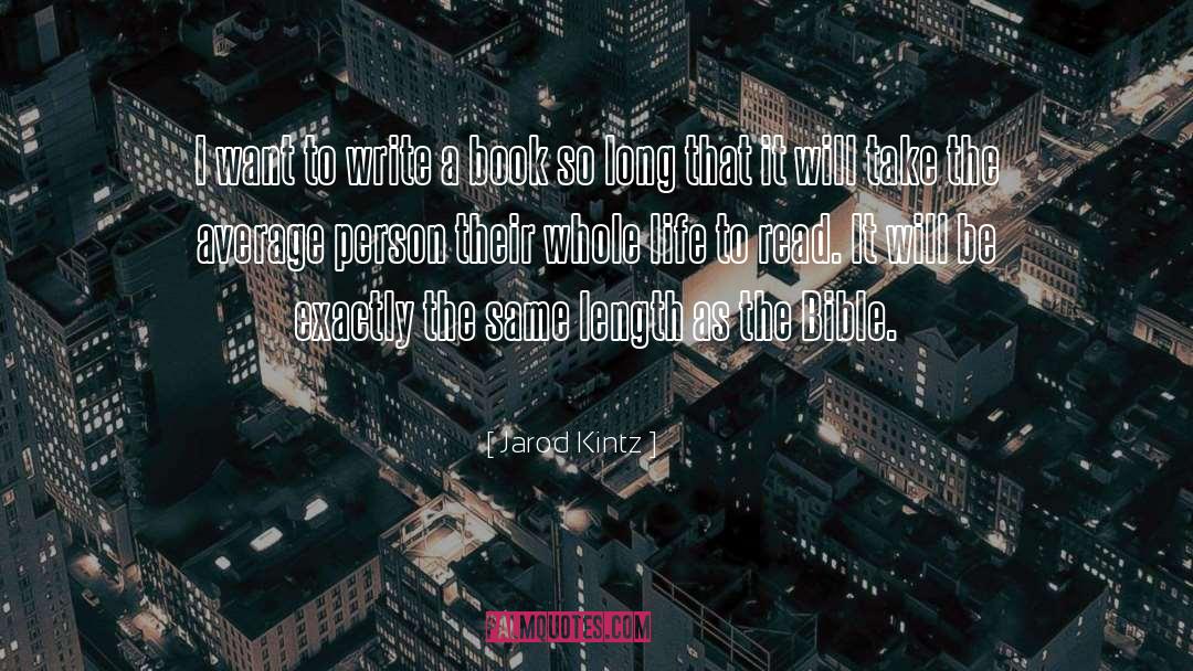 Write A Book quotes by Jarod Kintz